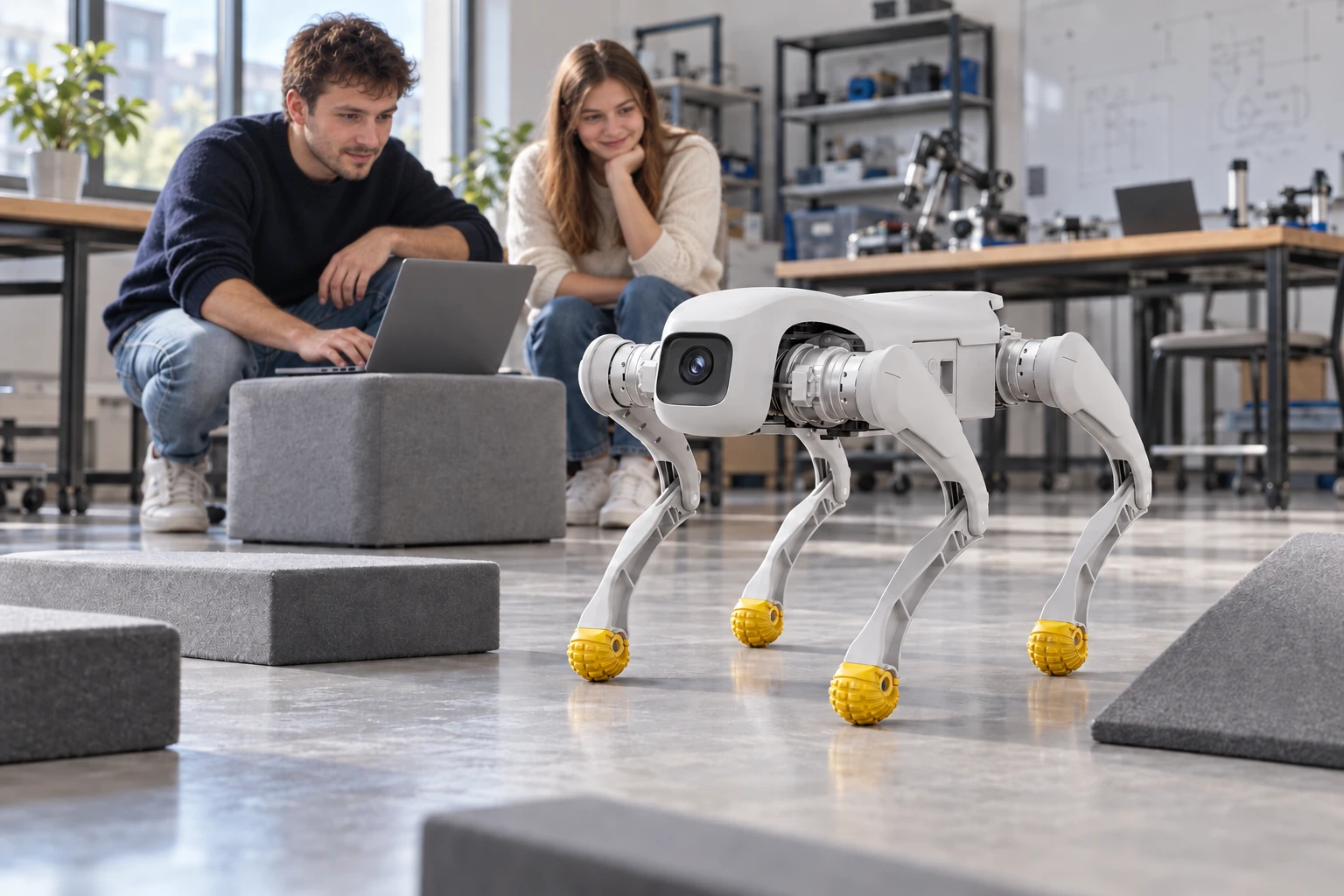 AGIBOT D1 EDU — Robotprogramozási gyakorlat — felhasználási illusztráció AGIBOT D1 EDU — Robotprogramozási gyakorlat — felhasználási illusztráció