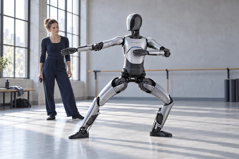AGIBOT A2 Lite – Zkouška choreografie