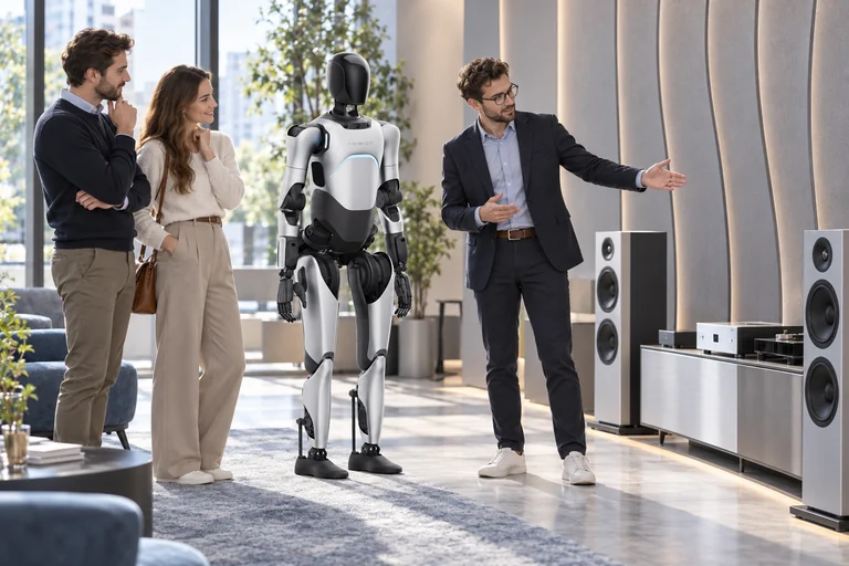 AGIBOT A2 Ultra – predstavitev izdelkov v salonu avdioopreme