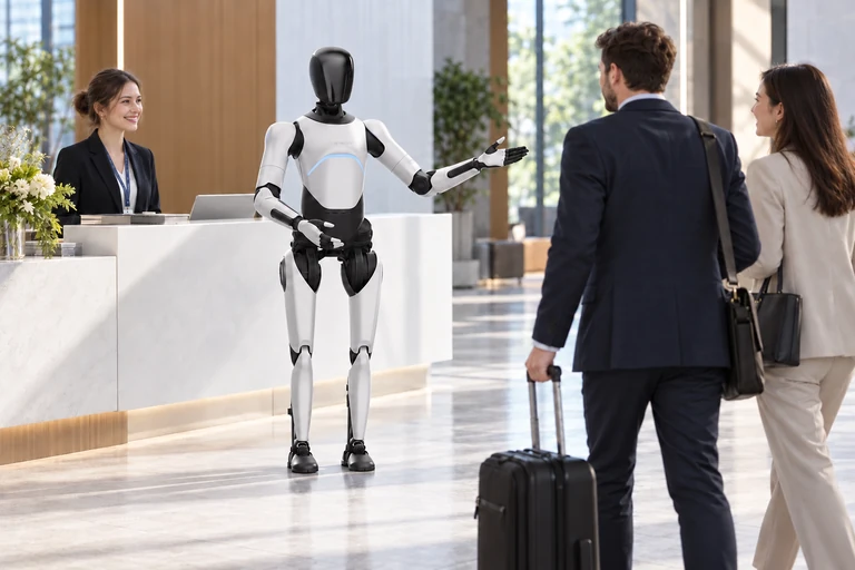 AGIBOT A2 Ultra – interakcija z gosti na poslovnem dogodku