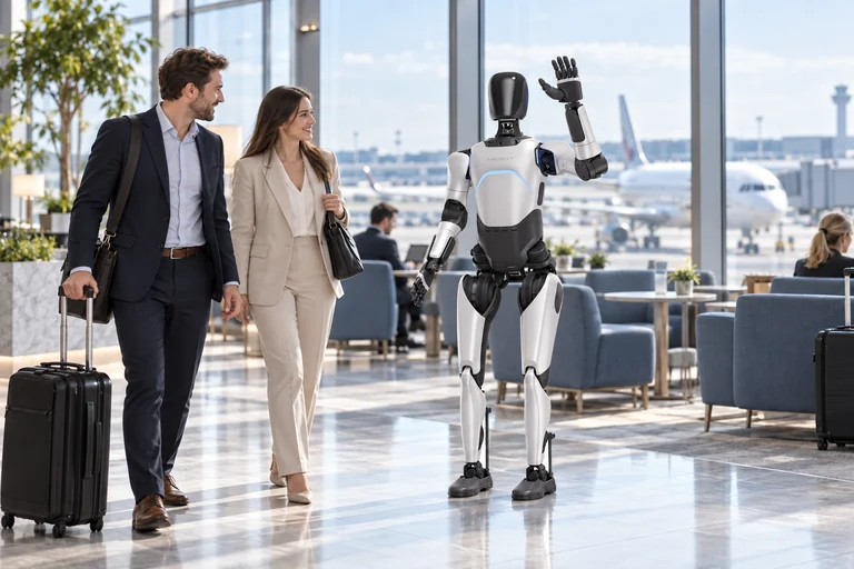 AGIBOT A2 Ultra – sprejem poslovnih gostov
