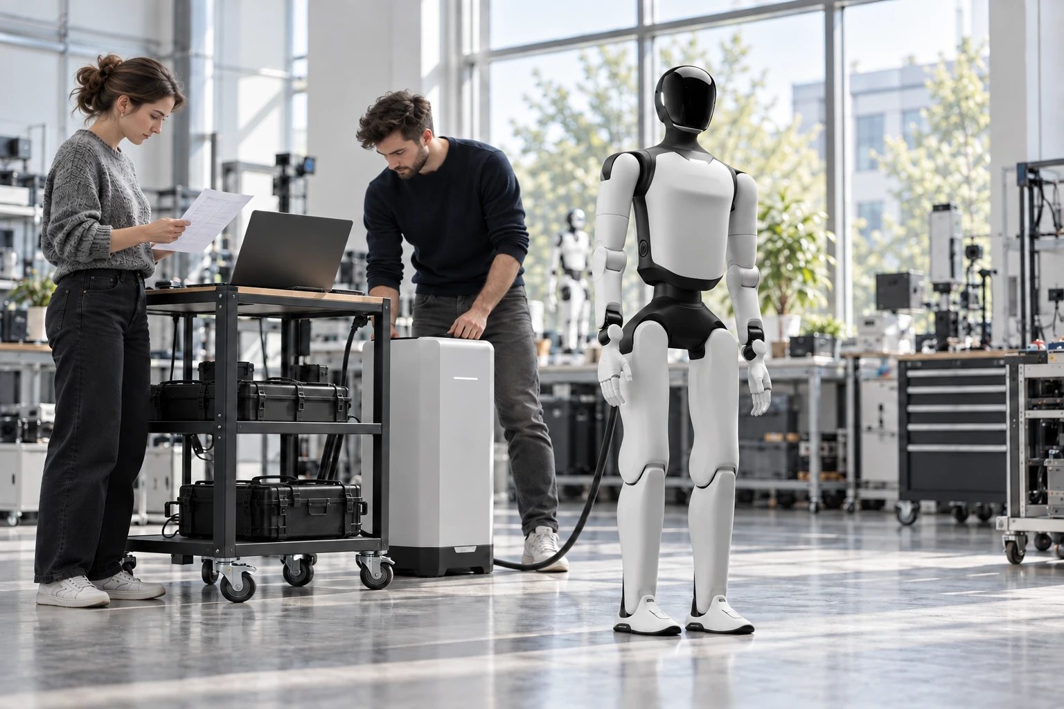 Kettős akkumulátor, rugalmas munkarend · AGIBOT A3 Developer