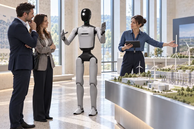AGIBOT A3 Ultra Developer – Interaktív technológiai tárlatvezetés