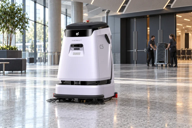 AGIBOT C5 – Úklid podlah kongresového centra