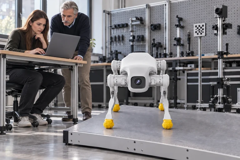 AGIBOT D1 EDU – Experiment s řízením rovnováhy