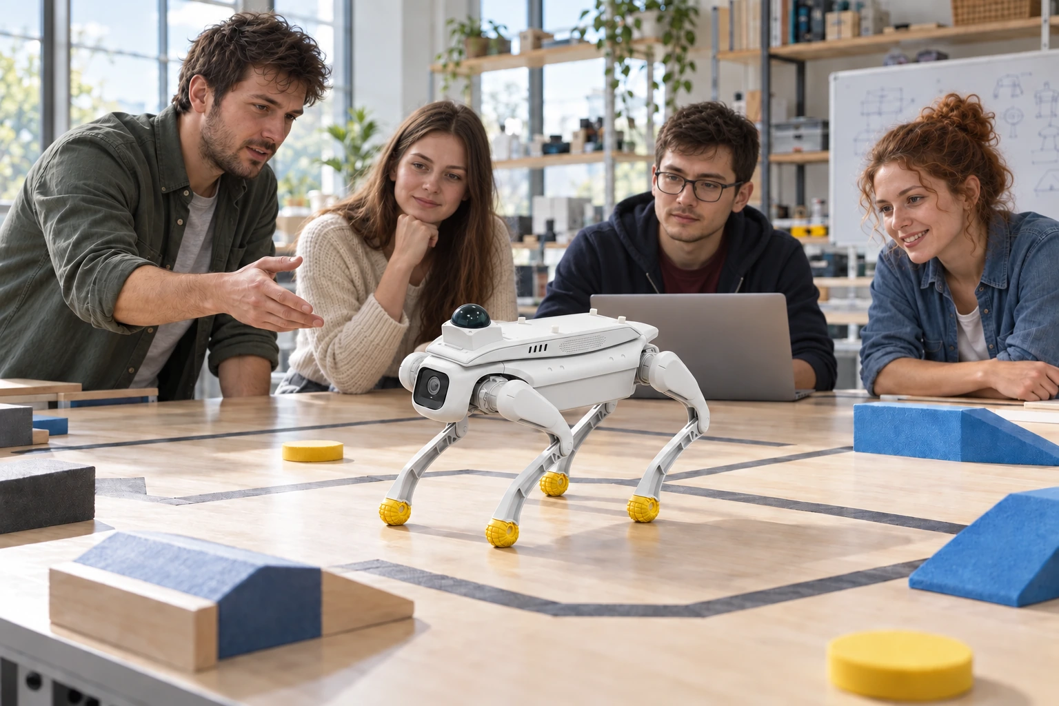 D1 EDU oktatási rendszer — Közös robotikai oktatási program — felhasználási illusztráció D1 EDU oktatási rendszer — Közös robotikai oktatási program — felhasználási illusztráció