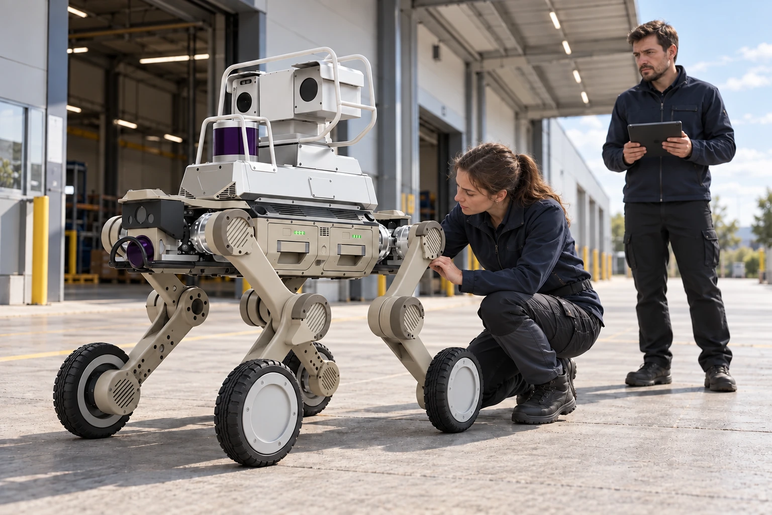 AGIBOT D1 Max Devriye Sistemi — Pilot uygulamada tüm sistemi doğrulayın.