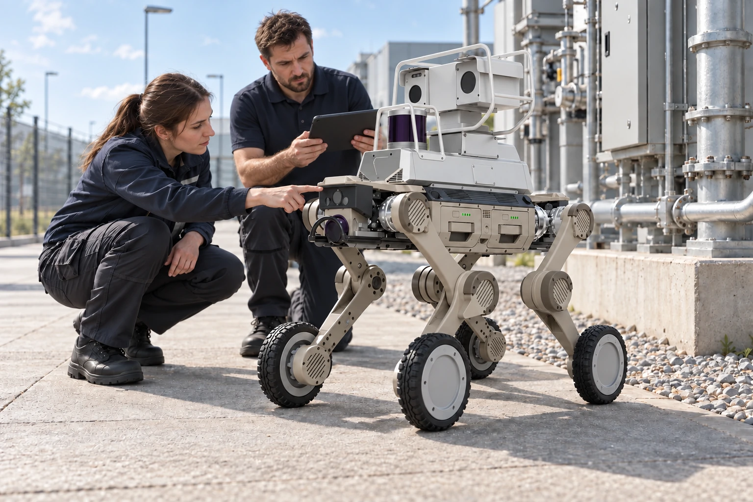 AGIBOT D1 Max Devriye Sistemi – Her kontrol noktasındaki görevi tanımlayın · D1 Max Devriye Sistemi