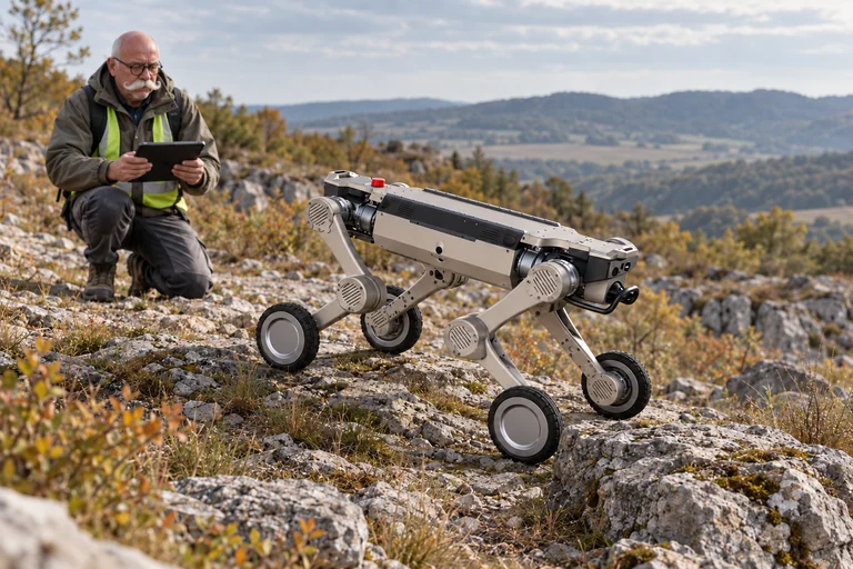 AGIBOT D1 Max – Erprobung auf felsigem Gelände
