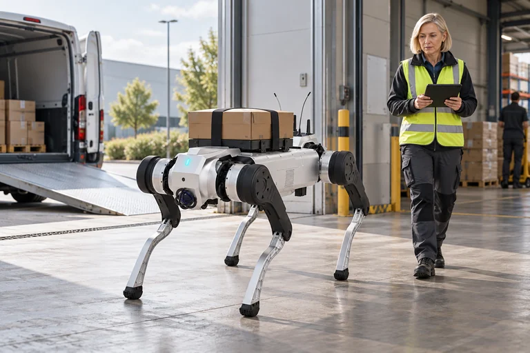 AGIBOT D1 MaxPro – Přeprava kompaktního vybavení
