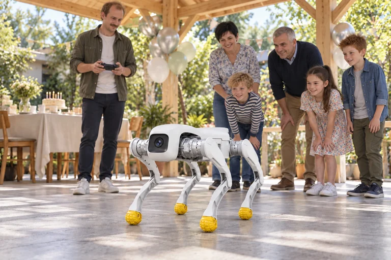AGIBOT D1 Pro – Betreute Vorführung bei einer Familienveranstaltung