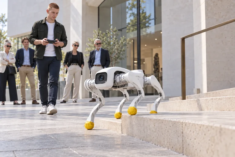 AGIBOT D1 Pro – Betreute Treppenvorführung