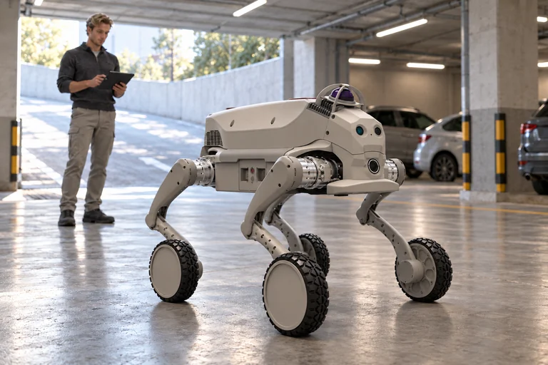Sistem za obhode AGIBOT D1 Ultra-W – obhod podzemne garaže in klančine