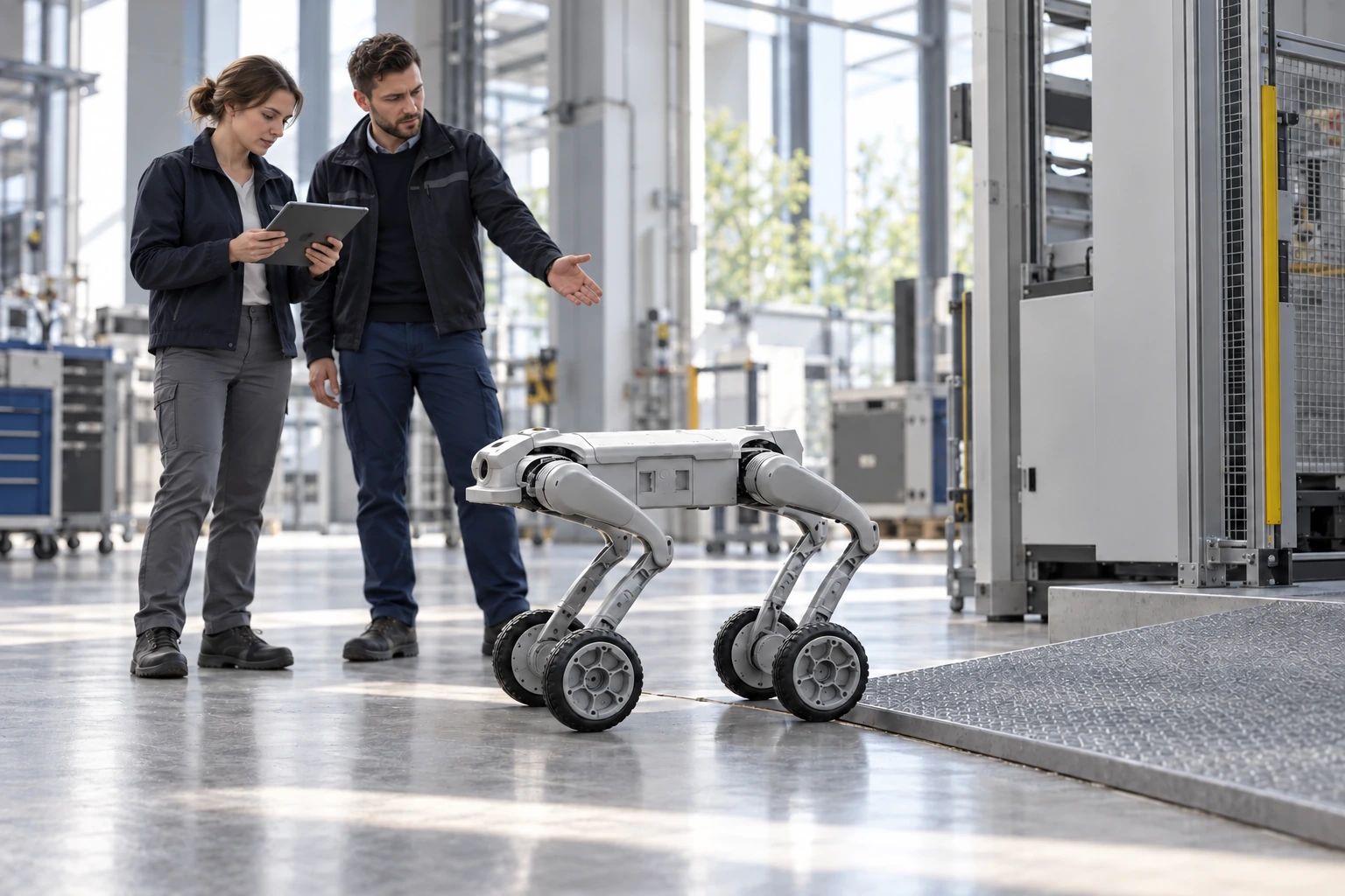 Učinkovito kotrljanje uz zglobne noge · AGIBOT D1 Ultra-W Učinkovito kotrljanje uz zglobne noge · AGIBOT D1 Ultra-W