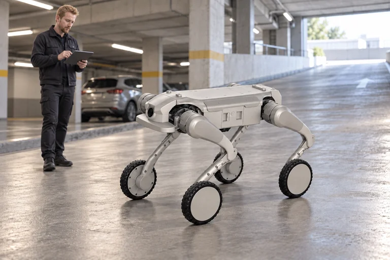 AGIBOT D1 Ultra-W – ispitivanje parkirne rampe pod nadzorom
