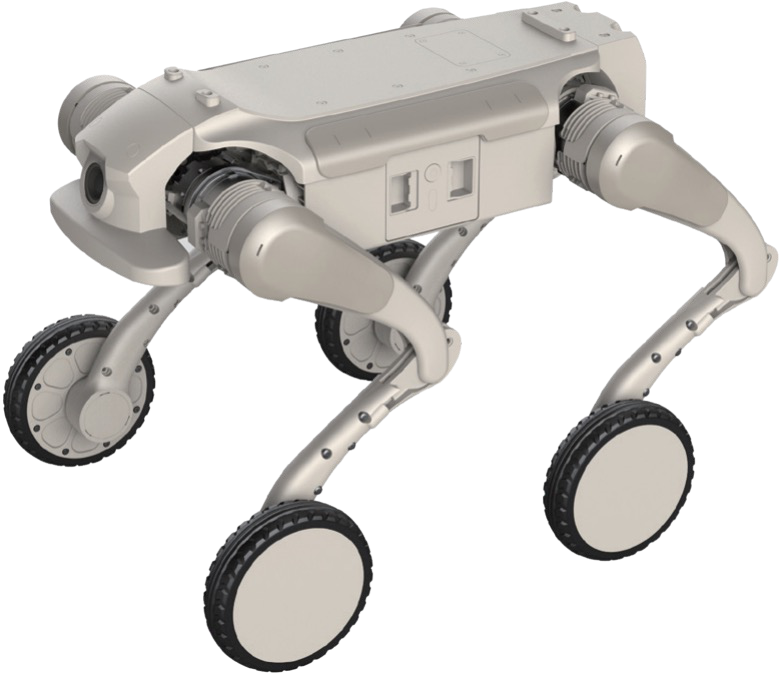 Sistem za obhode AGIBOT D1 Ultra-W – AGIBOT D1 Ultra-W – sestavni deli platforme z nogami in kolesi