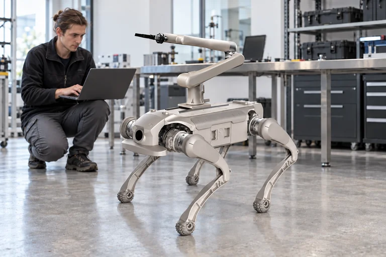 AGIBOT D1 Ultra – Integrationstest eines optionalen Roboterarms