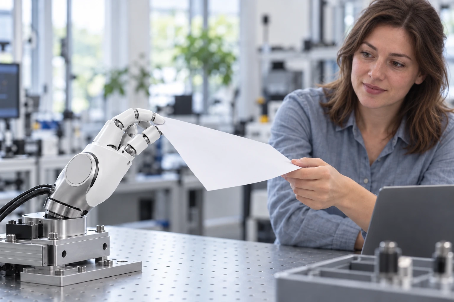 AGIBOT OmniHand 2025 – Belge uzatma · OmniHand 2025
