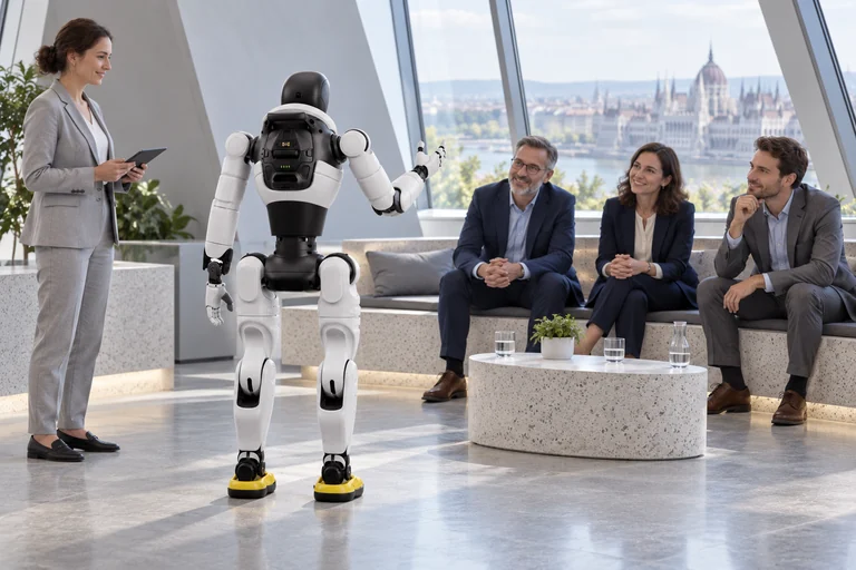 AGIBOT X2 Ultra – Interaktivní obchodní prezentace