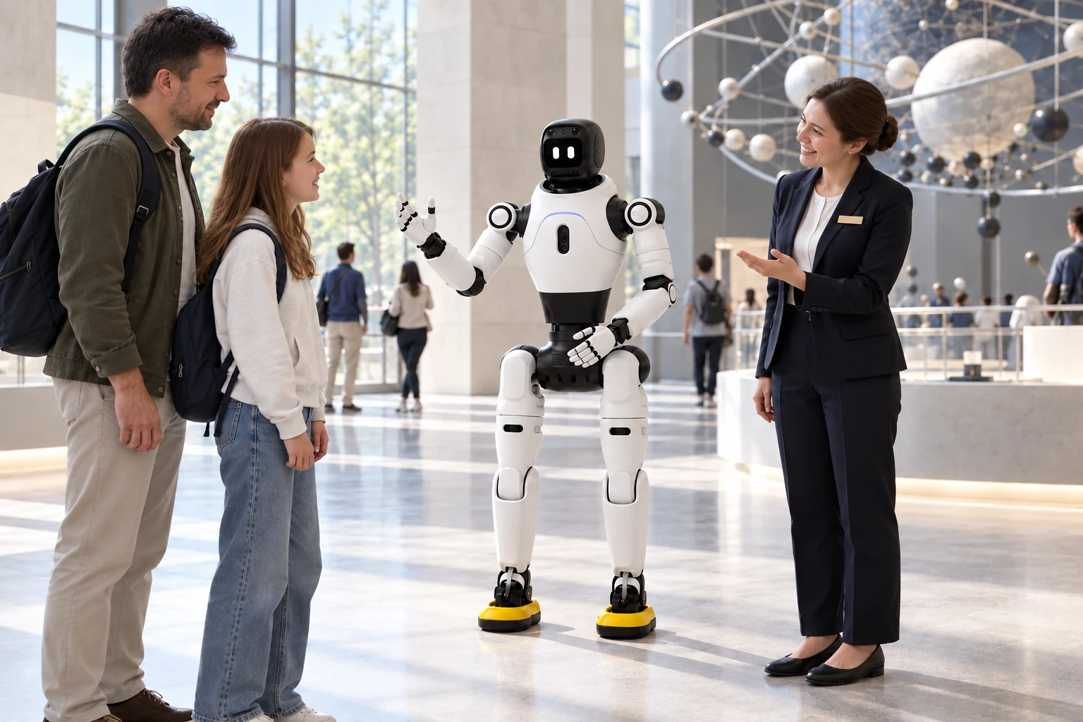 Recepce a komentované prohlídky · AGIBOT X2 Ultra