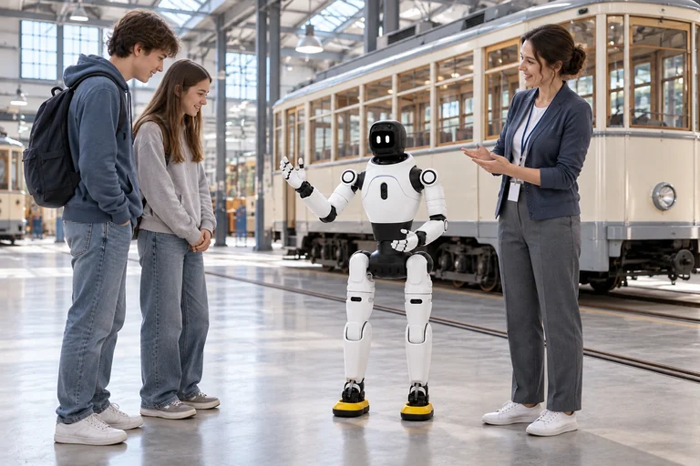 AGIBOT X2 Ultra – Popularizace technologií na dopravní výstavě