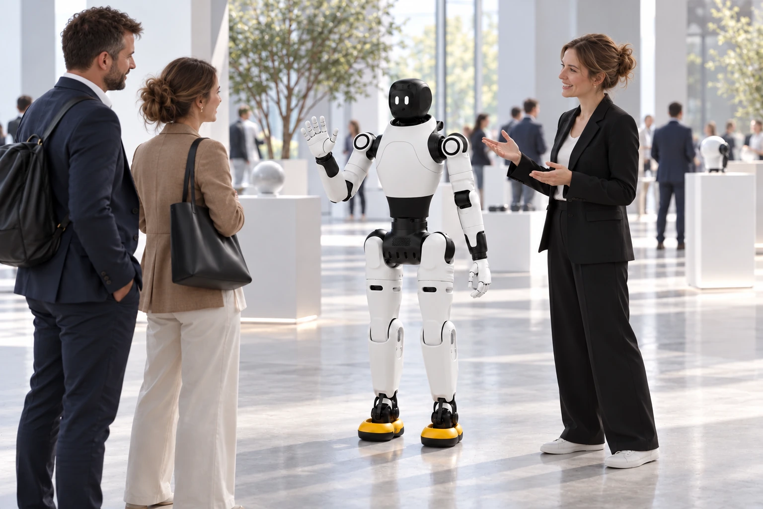 Akce a robotické ukázky · AGIBOT X2